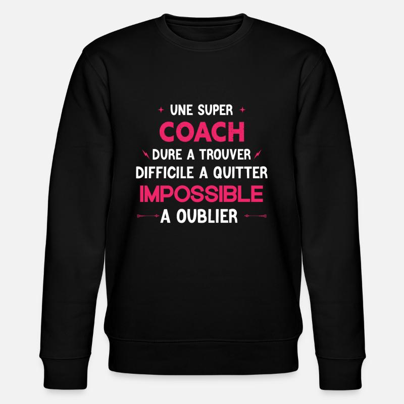 Super Coach - Sweat bio CHANGER Stanley/Stella Unisexe - noir