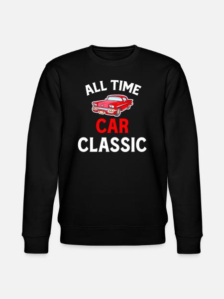 Alle tiders Bil Klassisk Vintage Muskel Racing - Stanley/Stella økologisk unisex-sweatshirt CHANGER  - sort