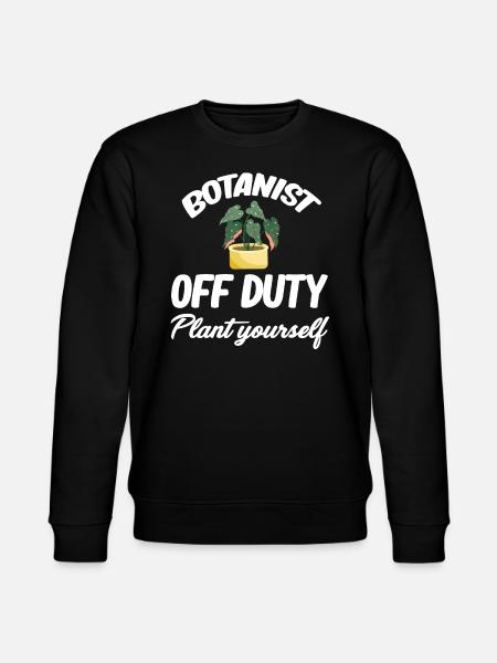 Botanist off-duty plant it yourself - Stanley/Stella CHANGER Unisex Organic Sweatshirt - black