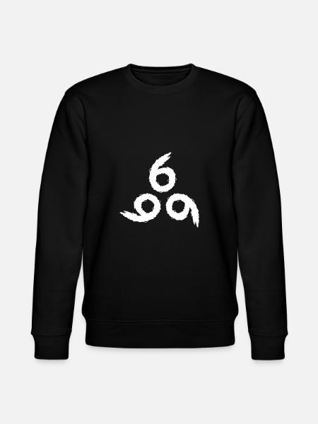 666 Satan symbol - Stanley/Stella CHANGER Unisex Organic Sweatshirt - black