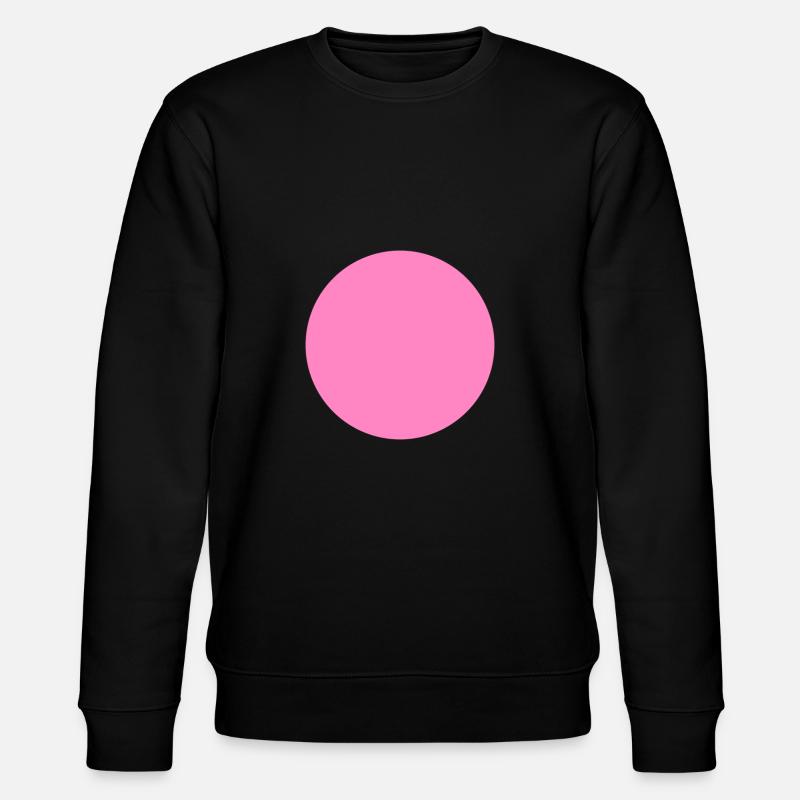 Circle symbol Pink - Stanley/Stella CHANGER Unisex Organic Sweatshirt - black