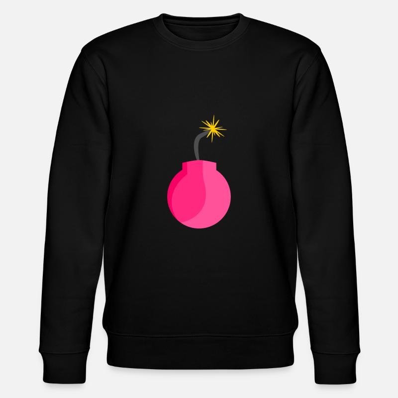 Icône de bombe rose - Sweat bio CHANGER Stanley/Stella Unisexe - noir