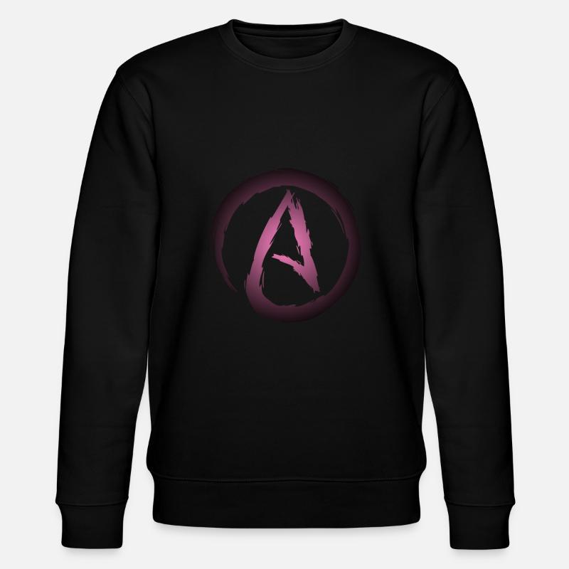 Atheismus Symbol Atheist - Stanley/Stella Unisex Bio-Sweatshirt CHANGER  - Schwarz
