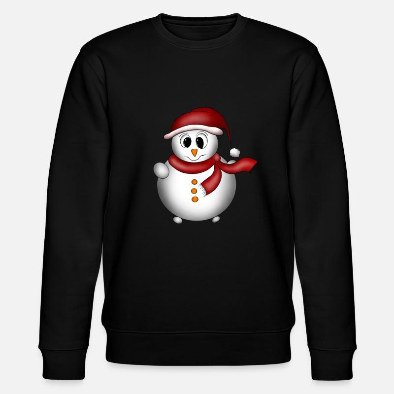 Schneemann - Stanley/Stella Unisex Bio-Sweatshirt CHANGER  - Schwarz