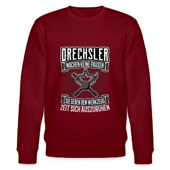 Drechsler Drechslerei Drechselmeister Say - Sweat bio CHANGER Stanley/Stella Unisexe - bordeaux - Devant - Nik (191cm) & Marisol (170cm)