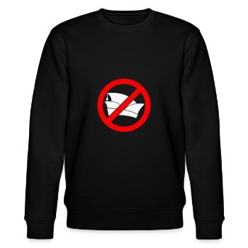Faschingsmuffel Faschingshasser Anti Fasching - Stanley/Stella Unisex Bio-Sweatshirt CHANGER  - Schwarz - Vorne - Nik (191cm) & Marisol (170cm)