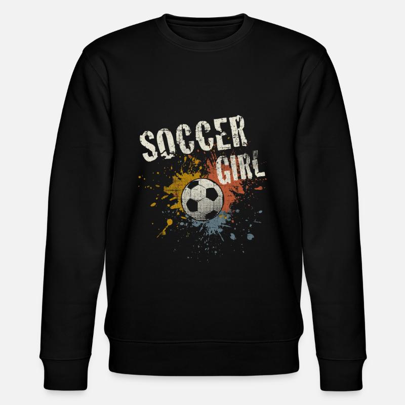 Fußball Mädchen - Stanley/Stella Unisex Bio-Sweatshirt CHANGER  - Schwarz