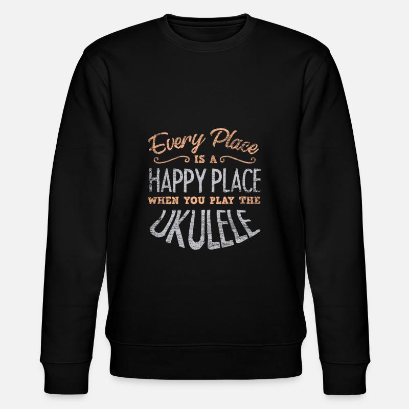 Ukulele - Stanley/Stella Unisex Bio-Sweatshirt CHANGER  - Schwarz