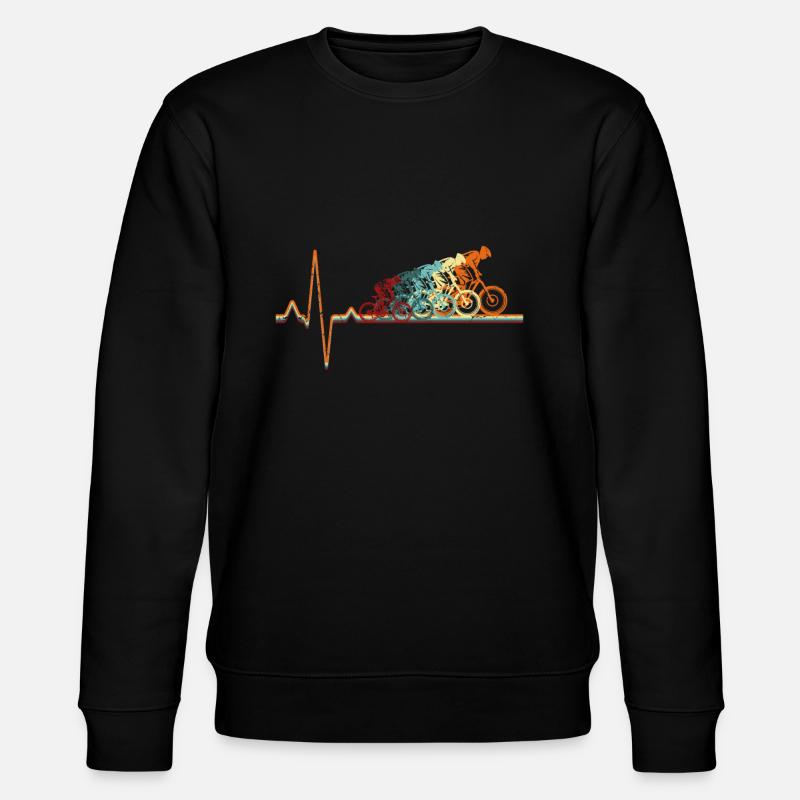 Rétro MTB ECG VTT - Sweat bio CHANGER Stanley/Stella Unisexe - noir
