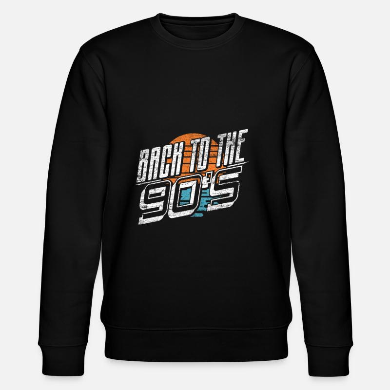 Back to the 90s - Stanley/Stella CHANGER Unisex Organic Sweatshirt - black