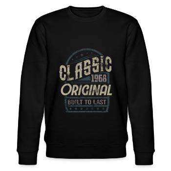 Geburtstag Jahrgang 1968 - Stanley/Stella Unisex Bio-Sweatshirt CHANGER  - Schwarz - Vorne - Nik (191cm) & Marisol (170cm)