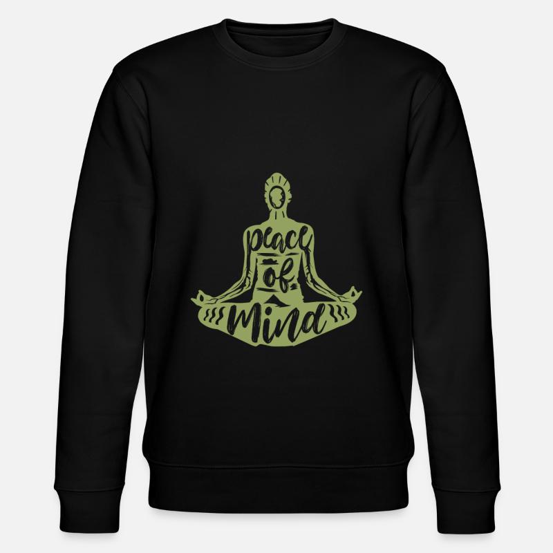 Meditation Meditieren - Stanley/Stella Unisex Bio-Sweatshirt CHANGER  - Schwarz