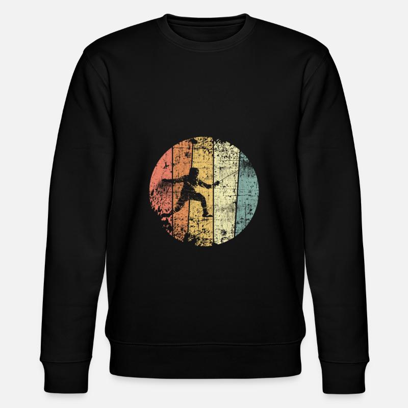 Fechten retro Fechter - Stanley/Stella Unisex Bio-Sweatshirt CHANGER  - Schwarz