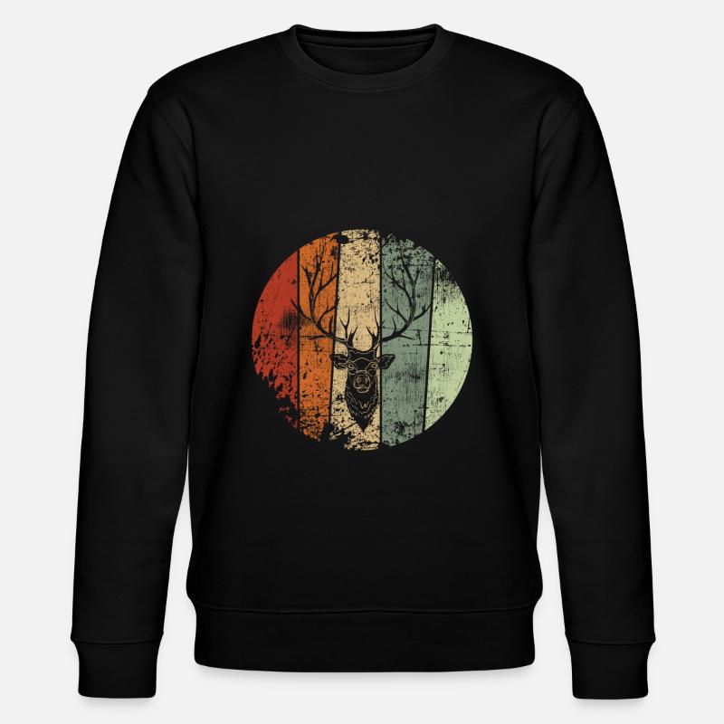 Cerf millésime - Sweat bio CHANGER Stanley/Stella Unisexe - noir