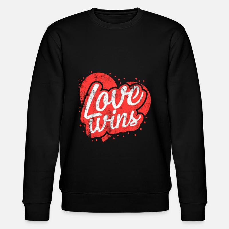 L'amour gagne - Sweat bio CHANGER Stanley/Stella Unisexe - noir