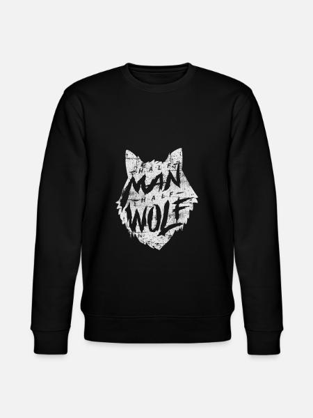 wolf - Stanley/Stella CHANGER Unisex Organic Sweatshirt - black