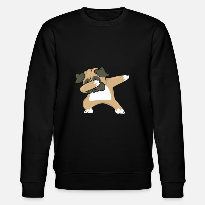 Mops - Stanley/Stella Unisex Bio-Sweatshirt CHANGER  - Schwarz