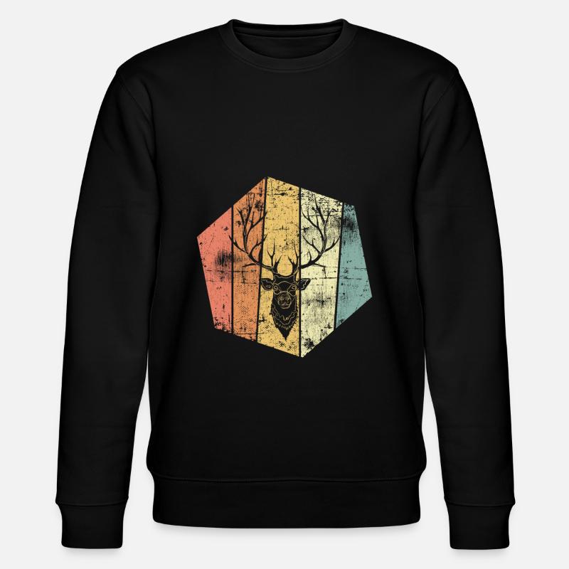 Cerf millésime - Sweat bio CHANGER Stanley/Stella Unisexe - noir