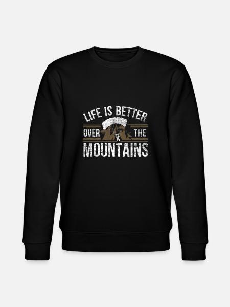 Paragliding Gleitschirm - Stanley/Stella Unisex Bio-Sweatshirt CHANGER  - Schwarz