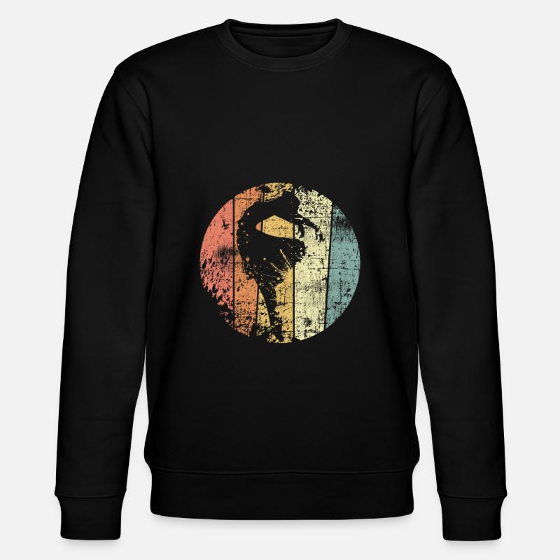 Ballet dancer dancing retro - Stanley/Stella CHANGER Unisex Organic Sweatshirt - black