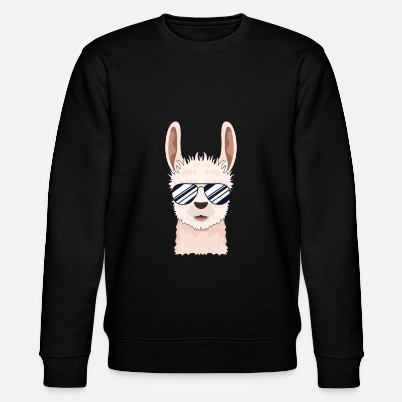 Cool Lama - Stanley/Stella Unisex Bio-Sweatshirt CHANGER  - Schwarz