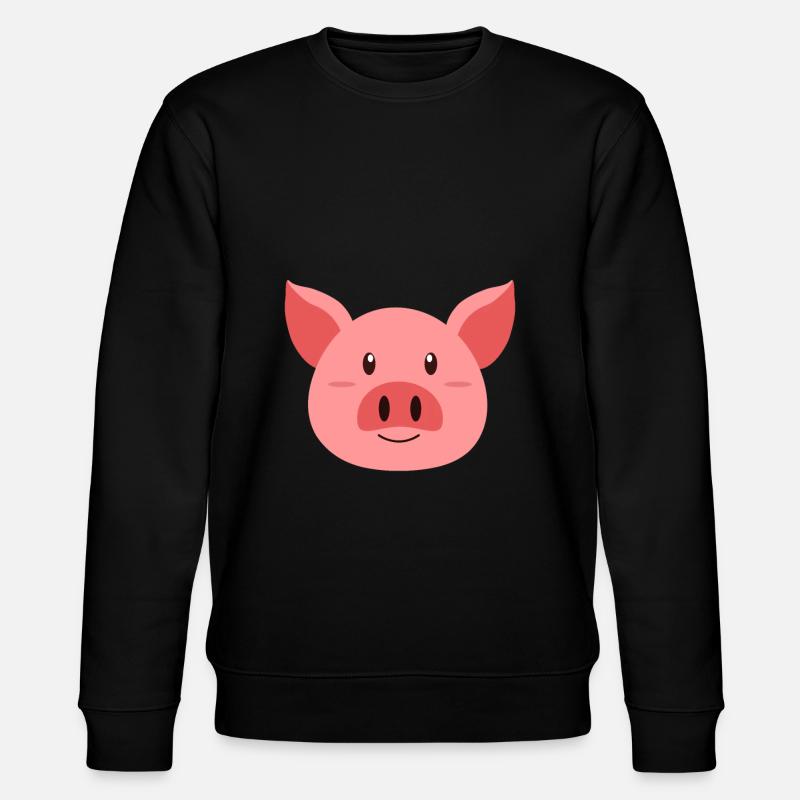 Schwein - Stanley/Stella Unisex Bio-Sweatshirt CHANGER  - Schwarz
