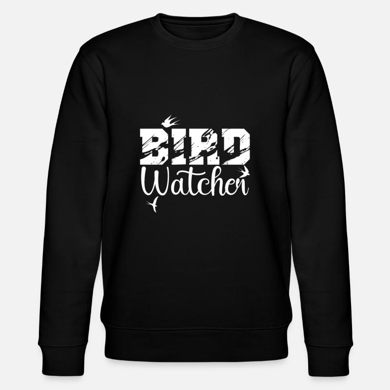 Vögel Beobachten - Stanley/Stella Unisex Bio-Sweatshirt CHANGER - Schwarz