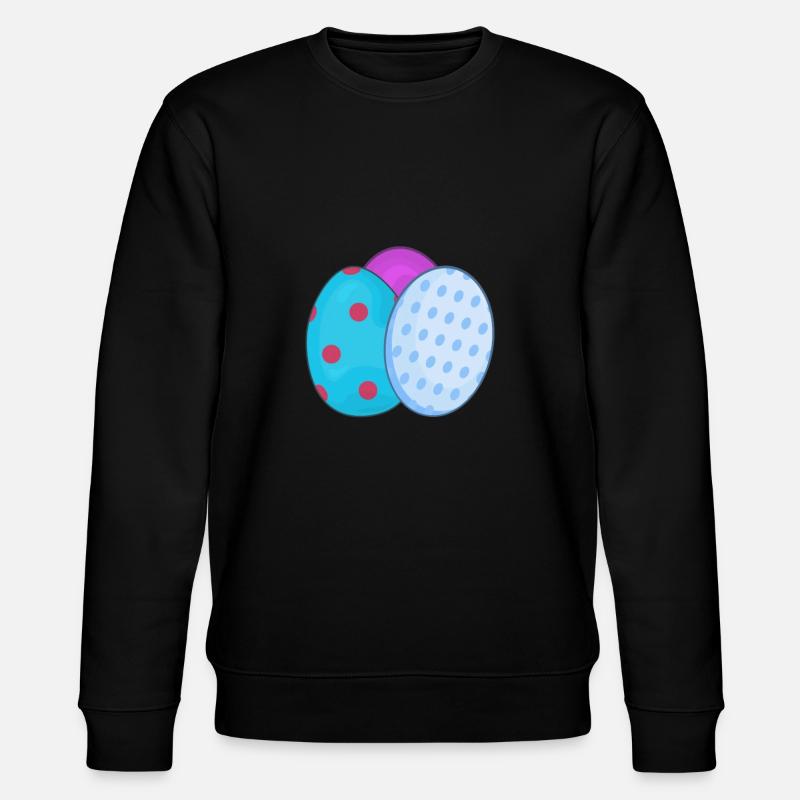 Easter easter eggs - Stanley/Stella CHANGER Unisex Organic Sweatshirt - black