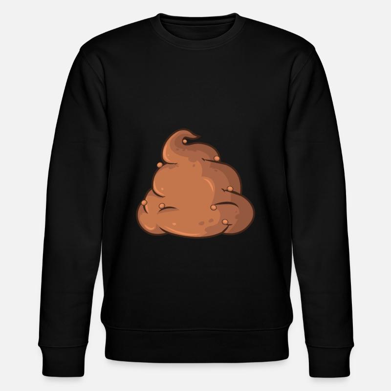 Scheiße Scheißhaufen Kackhaufen - Stanley/Stella Unisex Bio-Sweatshirt CHANGER - Schwarz