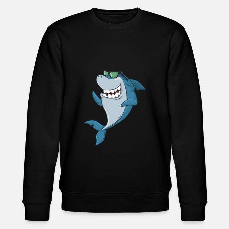 Cool shark - Stanley/Stella CHANGER Unisex Organic Sweatshirt - black