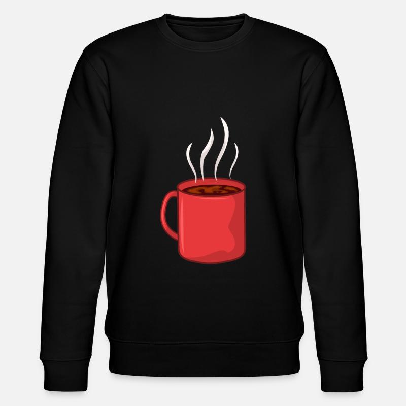 Kaffee Kaffeetasse - Stanley/Stella Unisex Bio-Sweatshirt CHANGER  - Schwarz