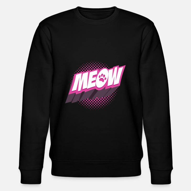 Chat Miau - Sweat bio CHANGER Stanley/Stella Unisexe - noir