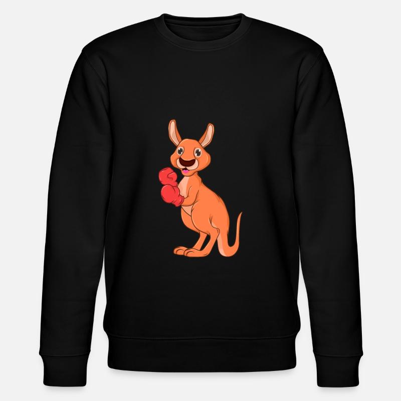 Kangaroo Boxer - Stanley/Stella CHANGER Unisex Organic Sweatshirt - black