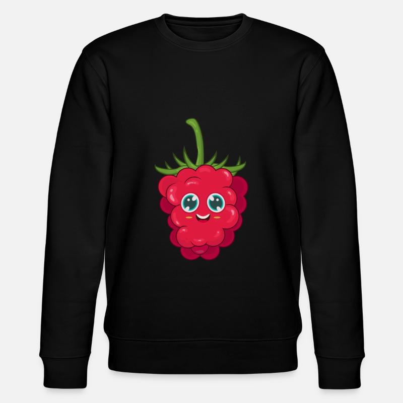 raspberry - Stanley/Stella CHANGER Unisex Organic Sweatshirt - black