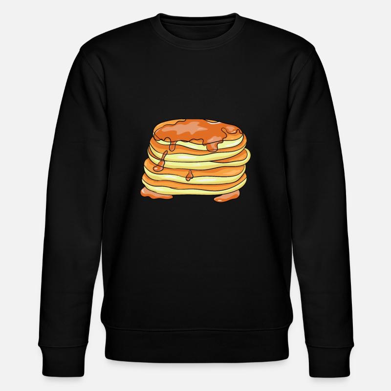 Pancakes Pfannkuchen - Stanley/Stella Unisex Bio-Sweatshirt CHANGER  - Schwarz