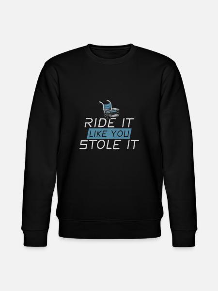 Kørestol Handicap Funny - Stanley/Stella økologisk unisex-sweatshirt CHANGER  - sort