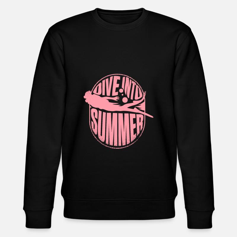 Tauchen rosa Taucher - Stanley/Stella Unisex Bio-Sweatshirt CHANGER  - Schwarz