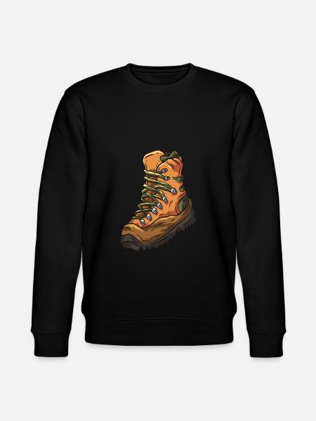 Wanderschuh Wandern - Stanley/Stella Unisex Bio-Sweatshirt CHANGER  - Schwarz