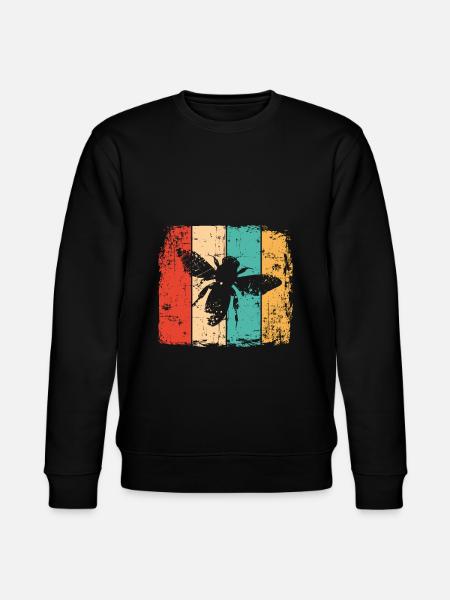 Abeille rétro - Sweat bio CHANGER Stanley/Stella Unisexe - noir