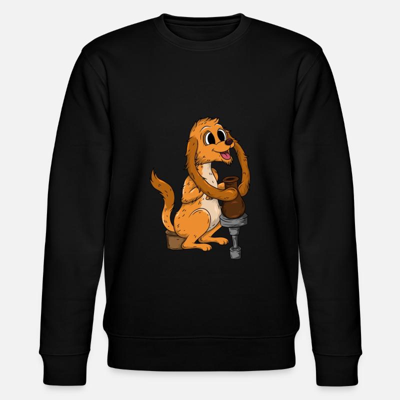 Töpfern Hund - Stanley/Stella Unisex Bio-Sweatshirt CHANGER  - Schwarz
