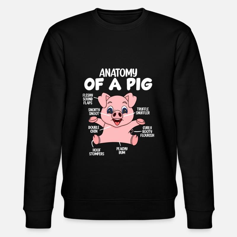 Anatomie d’un cochon - Sweat bio CHANGER Stanley/Stella Unisexe - noir