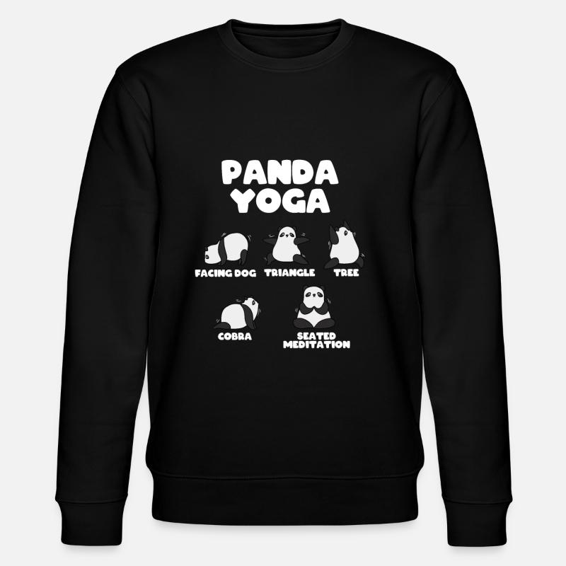 Panda Yoga - Sweat bio CHANGER Stanley/Stella Unisexe - noir