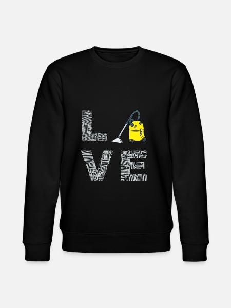 Vacuum Cleaner Cleaning Power Gift - Stanley/Stella CHANGER Unisex Organic Sweatshirt - black