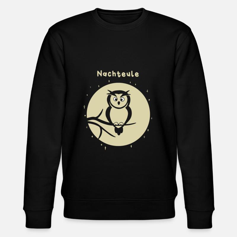 Nachteule - Stanley/Stella Unisex Bio-Sweatshirt CHANGER  - Schwarz