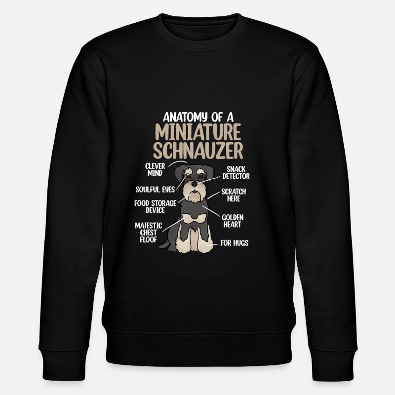 Miniature Schnauzer - Stanley/Stella CHANGER Unisex Organic Sweatshirt - black