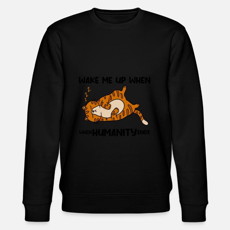 Chat drôle drôle - Sweat bio CHANGER Stanley/Stella Unisexe - noir