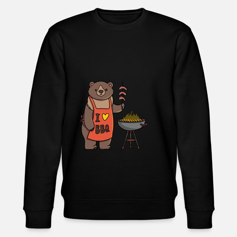 J’adore Bbq Bear - Sweat bio CHANGER Stanley/Stella Unisexe - noir