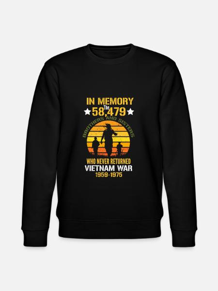 Vietnam Veteran - Stanley/Stella CHANGER Unisex Organic Sweatshirt - black