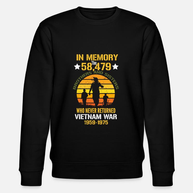 Vétéran du Vietnam - Sweat bio CHANGER Stanley/Stella Unisexe - noir