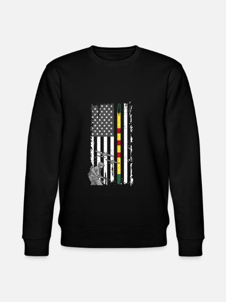 Vietnam Veteran - Stanley/Stella CHANGER Unisex Organic Sweatshirt - black